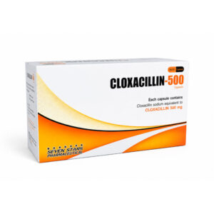 7STARS CLOXACILLIN (Cloxacillin) 500 mg 50x10 Capsules (แคปซูลสีส้ม-ดำ)