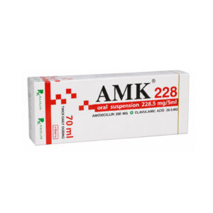 AMK (Amoxicillin + Clavulanic acid) Oral Suspension 228.5 mg/5 mL 70 mL