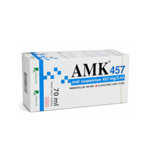 AMK (Amoxicillin + Clavulanic acid) Oral Suspension 457 mg/5 mL 70 mL