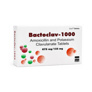 BACTOCLAV (Amoxicillin + Clavulanic acid) 1000 mg 2x7 Tablets