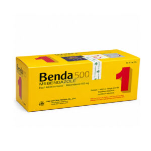 BENDA 500 (Mebendazole) 500 mg 12 x 1 Tablets (Yellow)