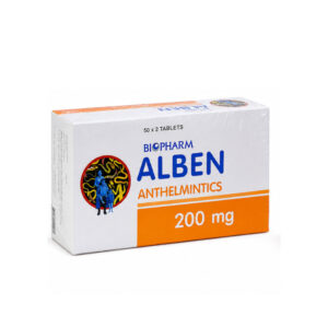 BIOPHARM ALBEN (Albendazole) 200 mg 50 x 2 Tablets