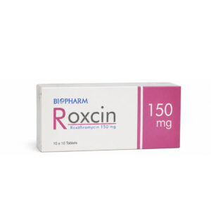 BIOPHARM ROXCIN (Roxithromycin) 150 mg 10x10 Tablets
