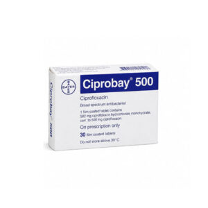 CIPROBAY (Ciprofloxacin) 500 mg 3x10 Tablets