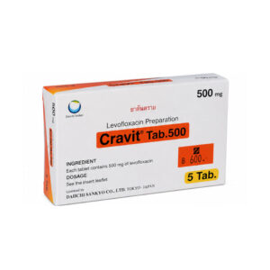CRAVIT (Levofloxacin) 500 mg 5 Tablets