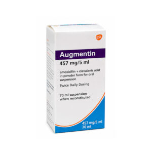 GSK AUGMENTIN (Amoxicillin + Clavulanic acid) 457 mg/5 mL 70 mL