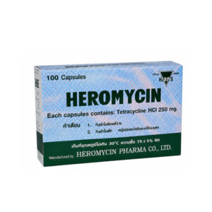 HEROMYCIN (Tetracycline hydrochloride) 250 mg 25x4 Capsules
