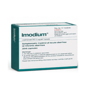 JANSSEN IMODIUM (Loperamide Hydrochloride) 2 mg 20 x 6 Capsules