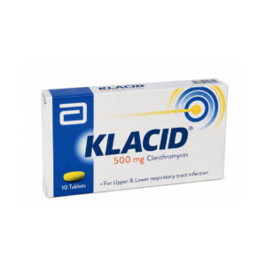 KLACID (Clarithromycin) 500 mg 10 Tablets