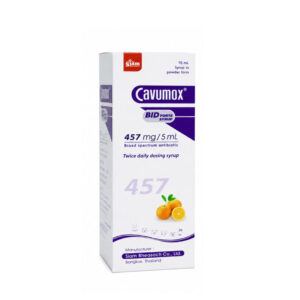 SIAM CAVUMOX (Amoxicillin + Clavulanic acid) 457 mg/5 mL 70 mL