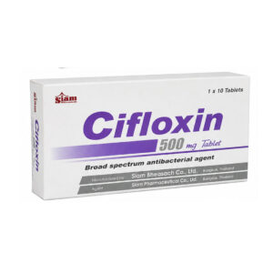 SIAM CIFLOXIN (Ciprofloxacin) 500 mg 10 Tablets