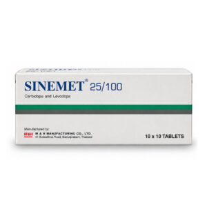 SINEMET (Carbidopa + Levodopa) 25 mg/100 mg 10x10 Tablets