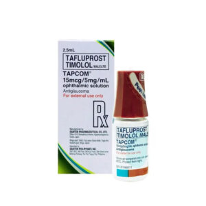 TAPCOM (Tafluprost + Timolol) 15 mcg/5 mg per mL 2.5 mL