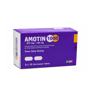 TO AMOTIN (Amoxicillin + Clavulanic acid) 1000 mg 5x10 Tablets