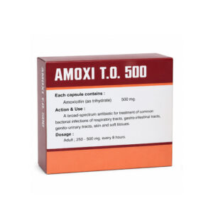 TO AMOXI 500MG 50x10'S (YELLOW-BROWN)