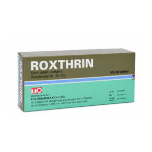 TO ROXTHRIN (Roxithromycin) 150 mg 10x10 Tablets