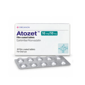 ATOZET (Ezetimibe + Atorvastatin) 10/10 mg 30 Film-Coated Tablets