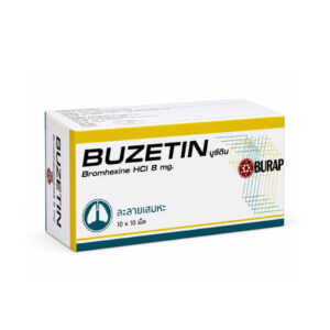 BUZETIN (Bromhexine Hydrochloride) 8 mg 10 x 10 Tablets