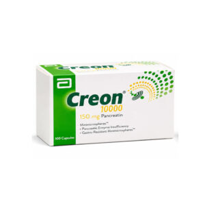 CREON 10000 (Pancreatin) 150 mg 10 x 10 Gastro-Resistant Capsules