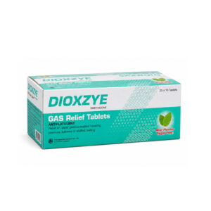 DIOXZYE (Simethicone) 80 mg 25 x 10 Chewable Tablets (Mint)