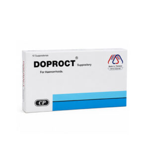 DOPROCT SUPPOSITORIES (Hydrocortisone Acetate + Zinc Oxide + Benzocaine) 10 Suppositories
