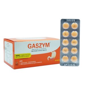 GASZYM (Digestive Enzymes + Antiflatulent) 10 x 10 Tablets