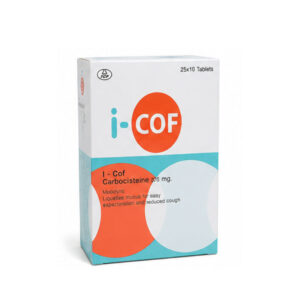 I-COF (Carbocisteine) 375 mg 25 x 10 Capsules
