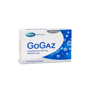 MEGA GOGAZ (Simethicone) 200 mg 1 x 10 Softgel Capsules