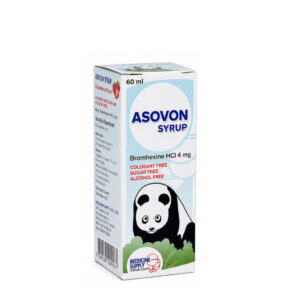 ASOVON SYRUP (Bromhexine Hydrochloride) 4 mg/5 ml 60 ml – Strawberry Flavor