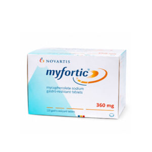 NOVARTIS MYFORTIC (Mycophenolate Sodium) 360 mg 1 x 10 Tablets (แผง)