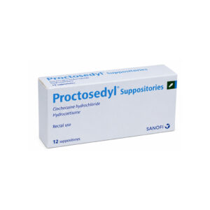 PROCTOSEDYL SUPPOSITORIES (Hydrocortisone + Cinchocaine + Framycetin + Esculin) 12 Suppositories