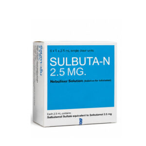 SULBUTA-N (Salbutamol) 2.5 mg/2.5 mL 6 x 5 x 2.5 mL Nebulizer Solution